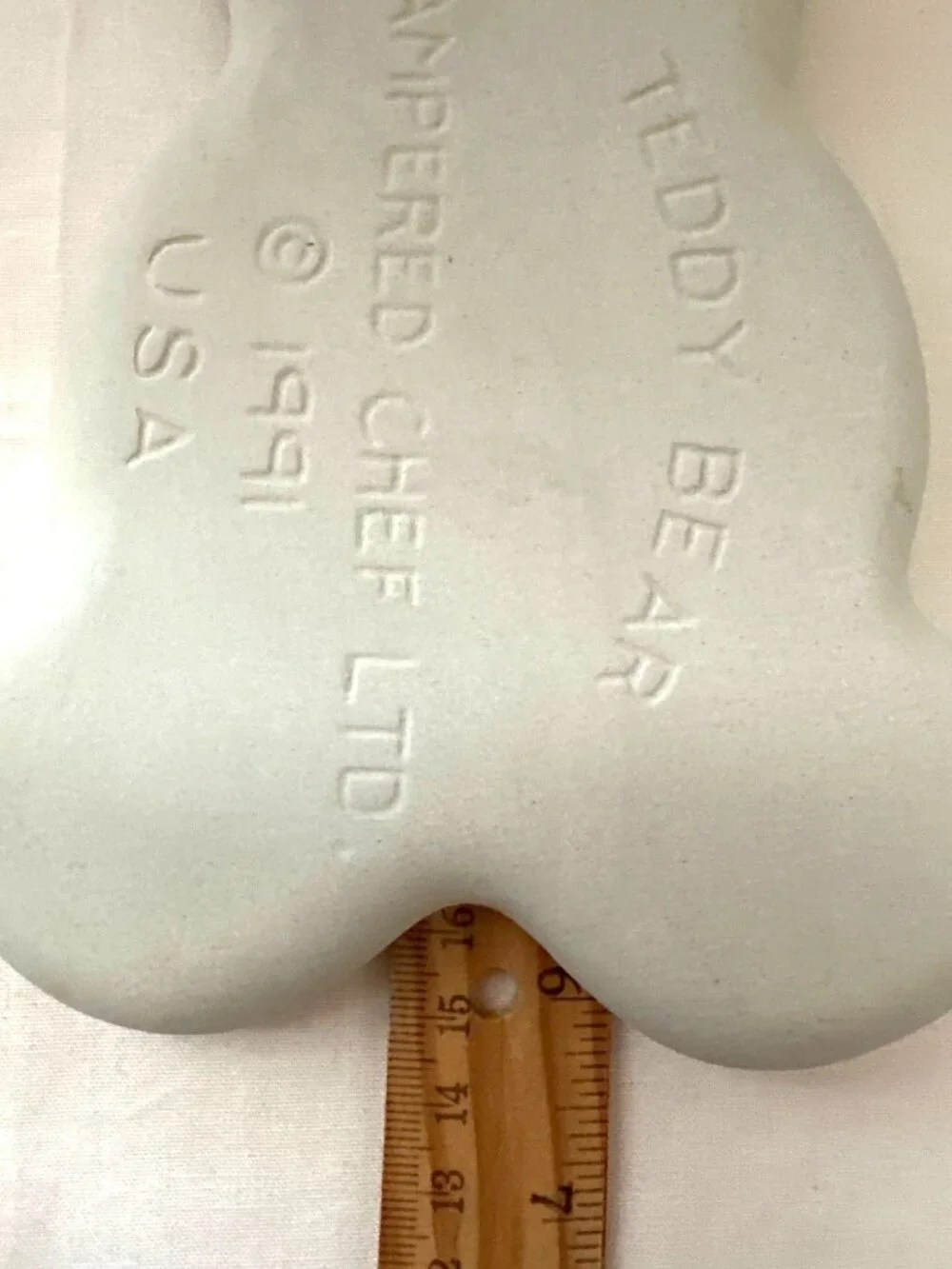 Teddy Bear Stoneware Cookie Mold Pampered Chef